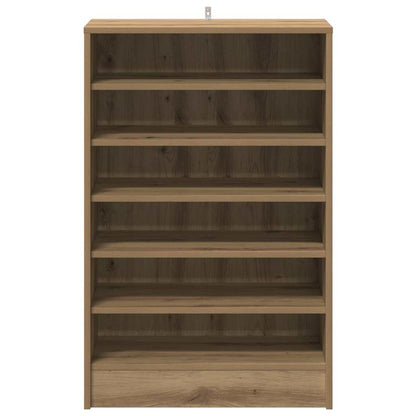 Shoe Cabinet Artisan Oak Engineered Wood Medium Shoe Cabinet
