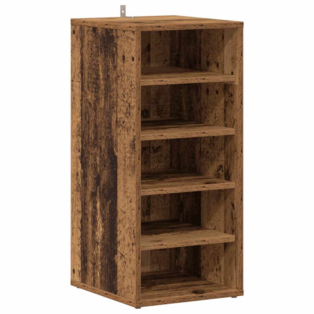 Shoe Cabinet Old wood Engineered wood Compact Shoe Cabinet
