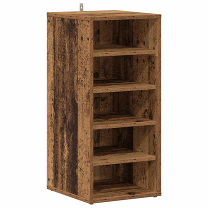 Shoe Cabinet Old wood Engineered wood Compact Shoe Cabinet