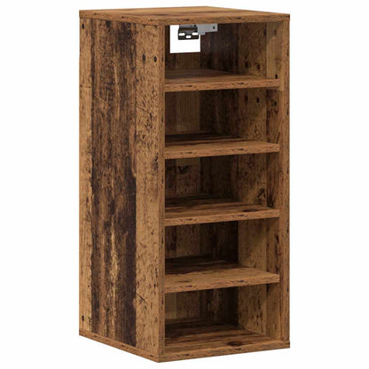 Shoe Cabinet Old wood Engineered wood Compact Shoe Cabinet