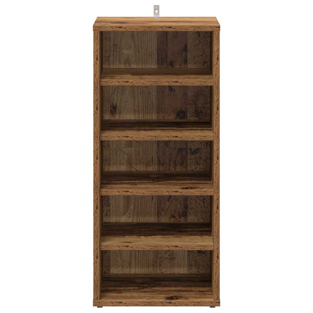 Shoe Cabinet Set of 2 Old wood Engineered wood Compact