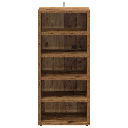 Shoe Cabinet Set of 2 Old wood Engineered wood Compact