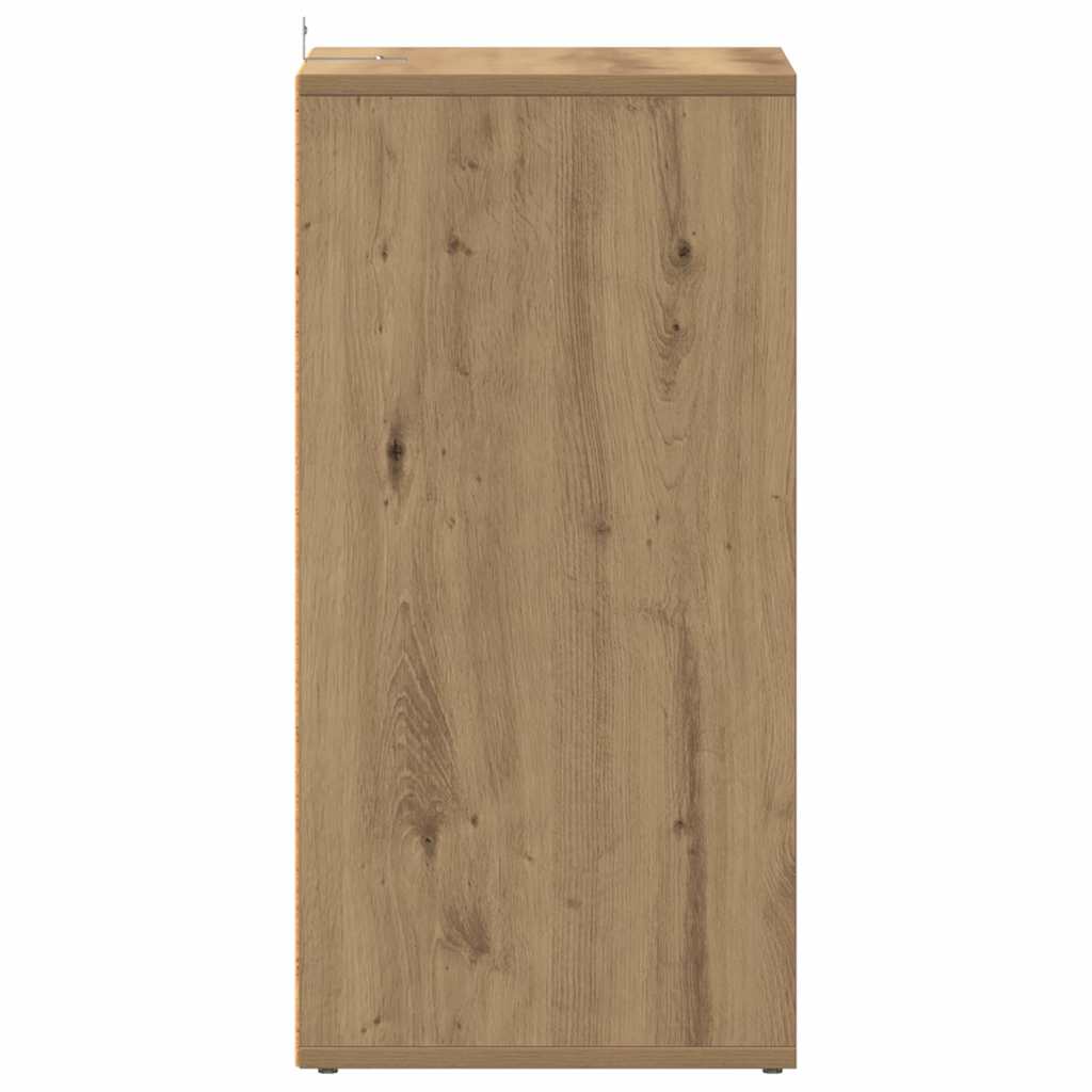 Shoe Cabinet Set of 2 Artisan Oak Engineered wood Medium