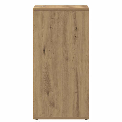 Shoe Cabinet Set of 2 Artisan Oak Engineered wood Medium
