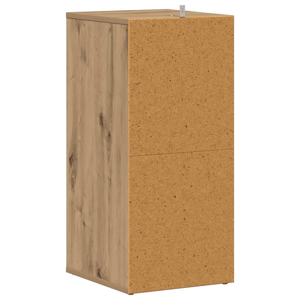 Shoe Cabinet Set of 2 Artisan Oak Engineered wood Medium