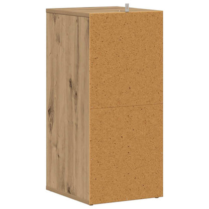 Shoe Cabinet Set of 2 Artisan Oak Engineered wood Medium