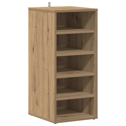 Shoe Cabinet Set of 2 Artisan Oak Engineered wood Medium
