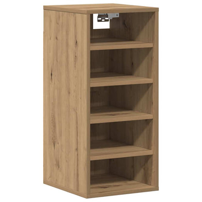 Shoe Cabinet Set of 2 Artisan Oak Engineered wood Medium