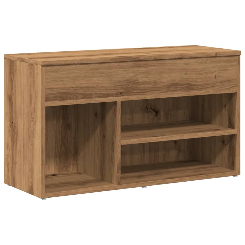 Shoe Bench Artisan Oak Engineered wood Medium Shoe Storage Bench