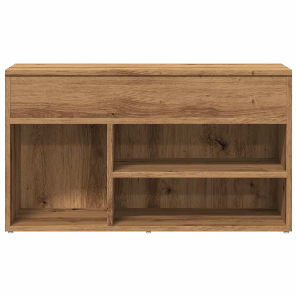 Shoe Bench Artisan Oak Engineered wood Medium Shoe Storage Bench