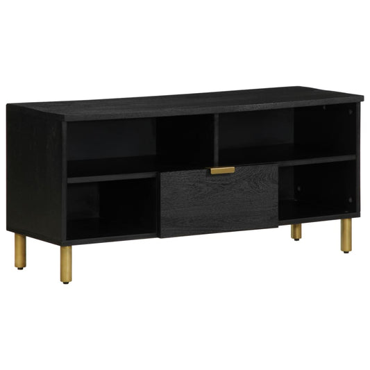 TV Cabinet Black Engineered wood Small TV Cabinet Rectangular