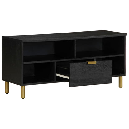 TV Cabinet Black Engineered wood Small TV Cabinet Rectangular