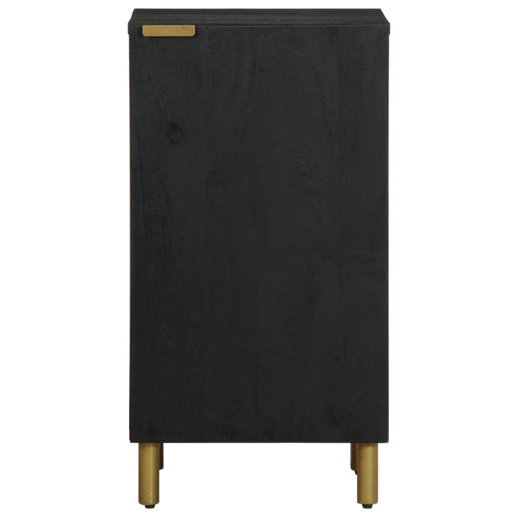 Sideboard Black Engineered wood, solid mango wood, brass Medium