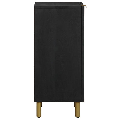 Sideboard Black Engineered wood, solid mango wood, brass Medium