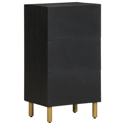 Sideboard Black Engineered wood, solid mango wood, brass Medium