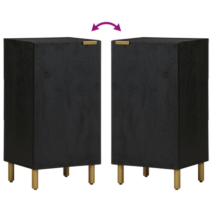 Sideboard Black Engineered wood, solid mango wood, brass Medium