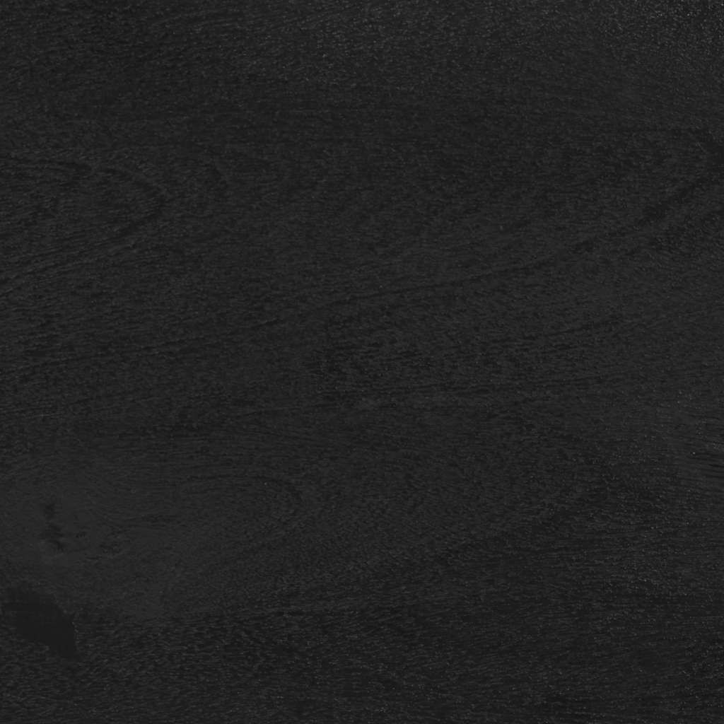 Sideboard Black Engineered wood, solid mango wood, brass