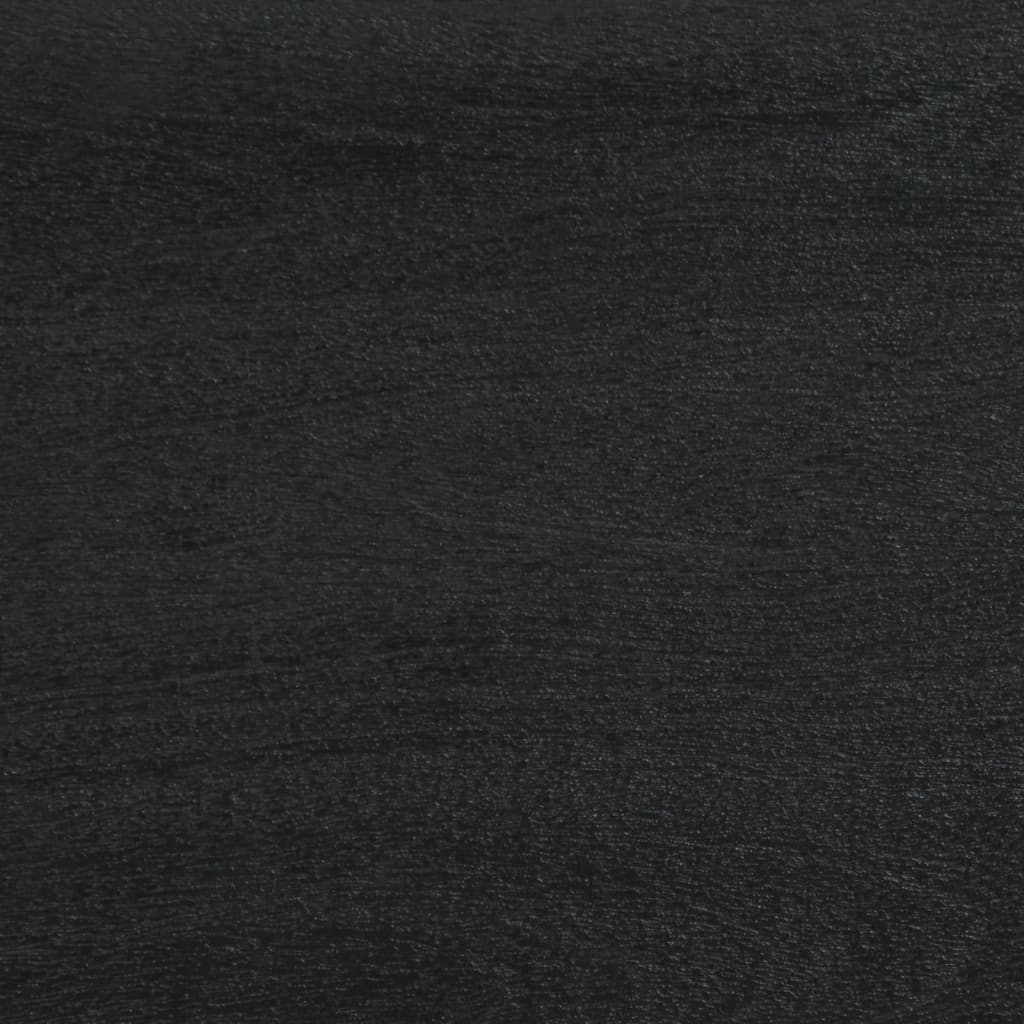 Sideboard Black Engineered wood, solid mango wood, brass