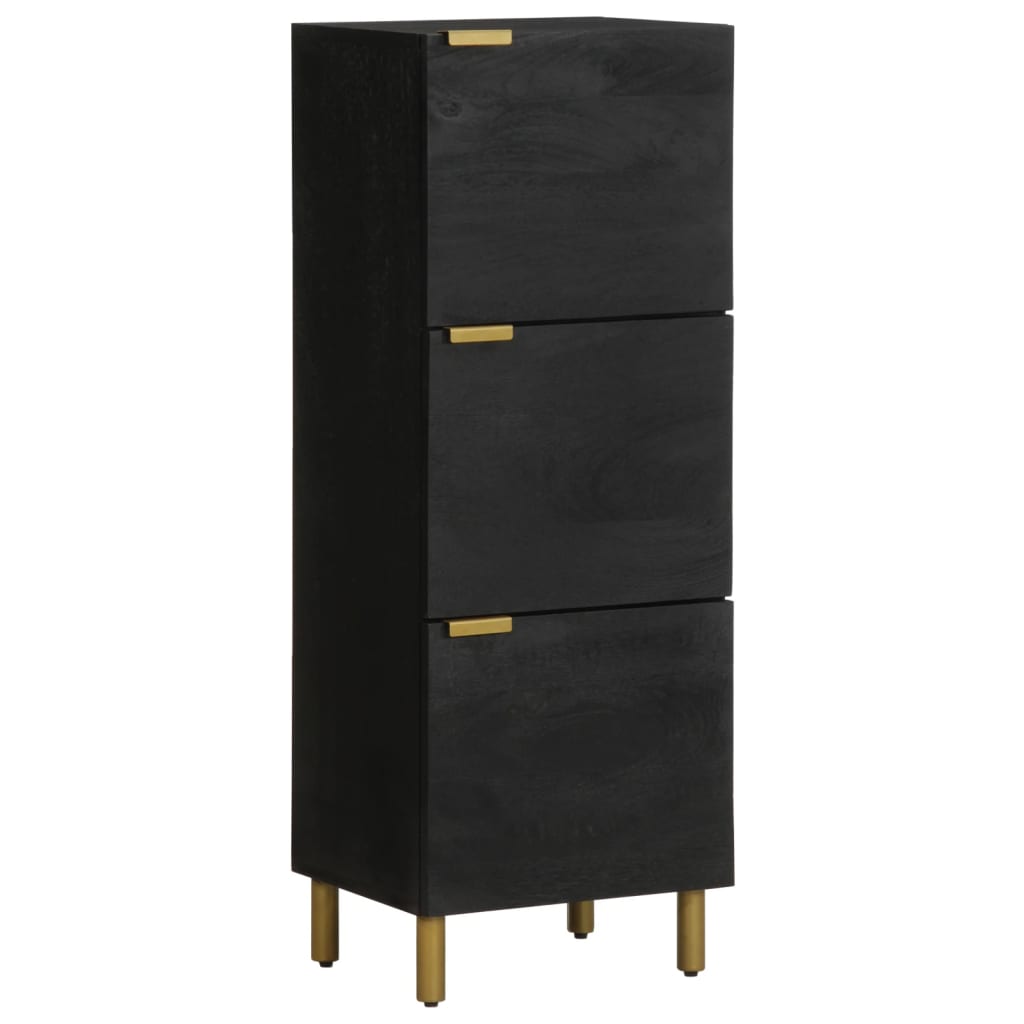 Highboard Black Engineered wood, Metal Large Highboard