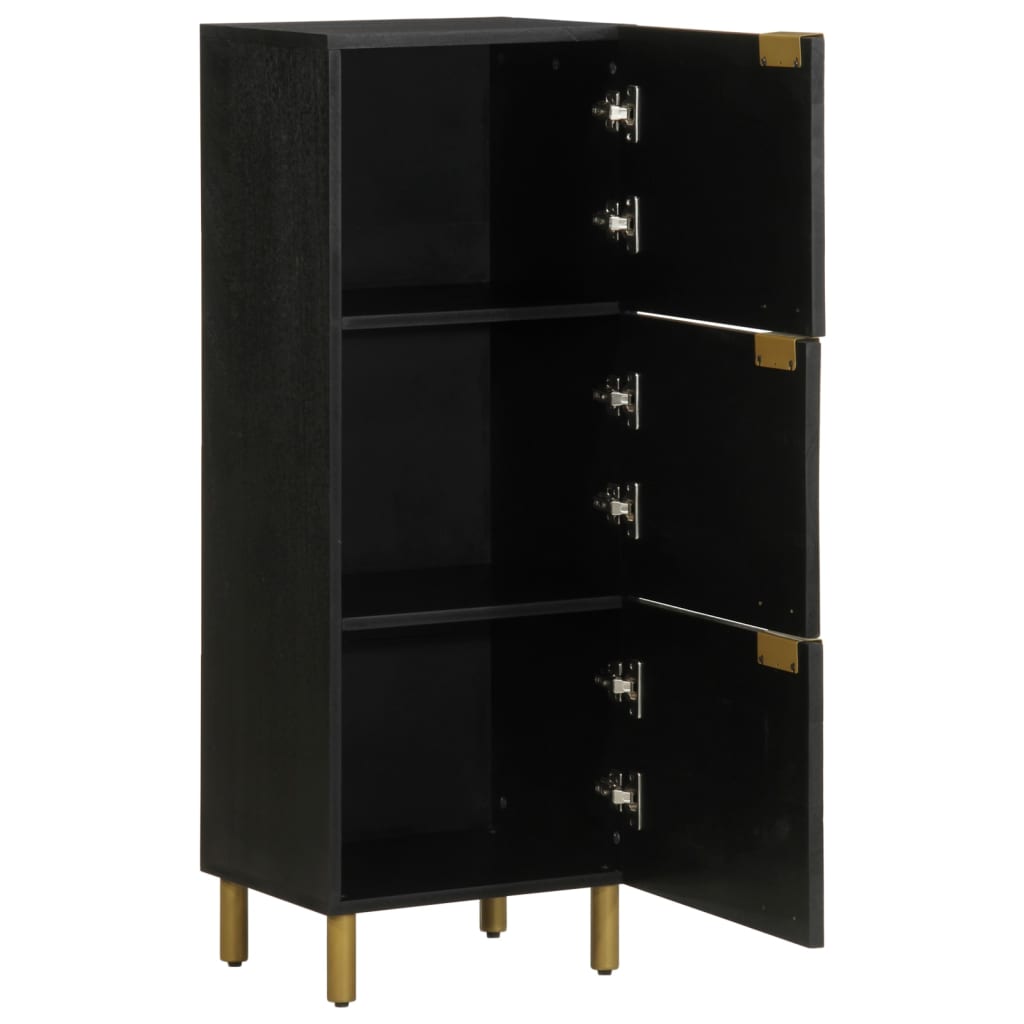 Highboard Black Engineered wood, Metal Large Highboard