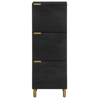 Highboard Black Engineered wood, Metal Large Highboard