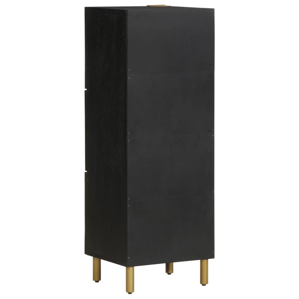 Highboard Black Engineered wood, Metal Large Highboard