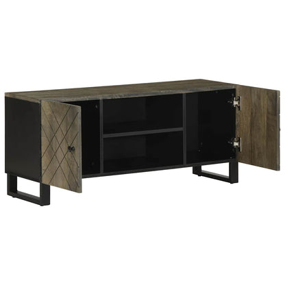 TV Cabinet Black with grey finish