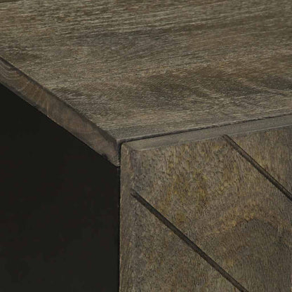 TV Cabinet Black with grey finish