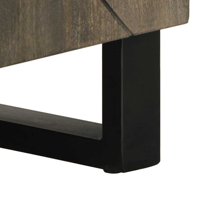 TV Cabinet Black with grey finish