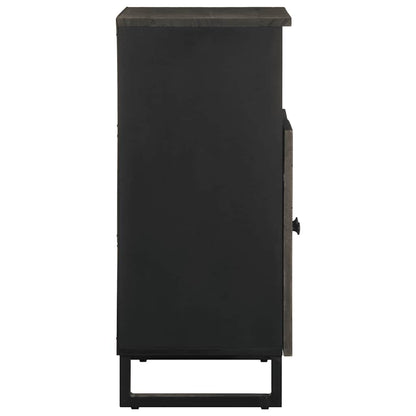 Sideboard Black Solid mango wood with grey finish Medium