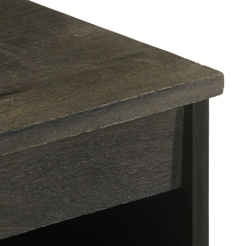Sideboard Black Solid mango wood with grey finish Medium