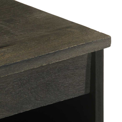 Sideboard Black Solid mango wood with grey finish Medium
