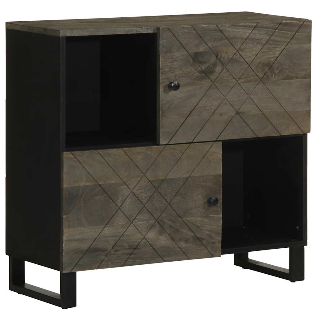 Sideboard Black Solid mango wood Medium Sideboard Rectangular