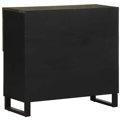 Sideboard Black Solid mango wood Medium Sideboard Rectangular