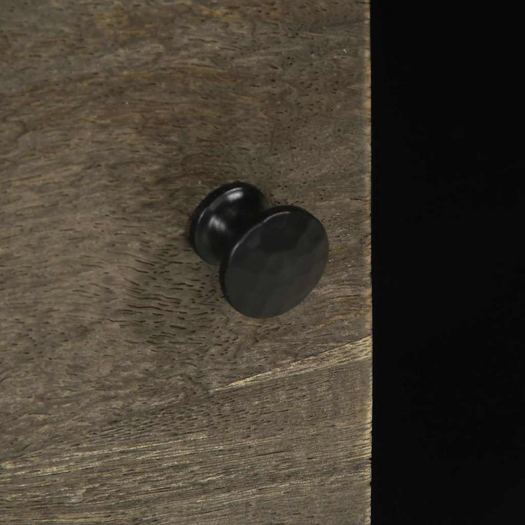 Sideboard Black Solid mango wood Medium Sideboard Rectangular