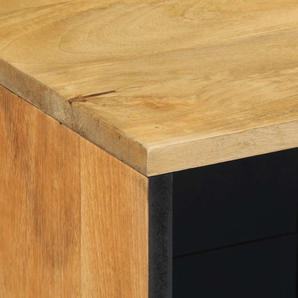 Sideboard Brown Solid Mango Wood Medium Sideboard Rectangular