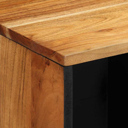 Sideboard with Shelf Brown 80 x 33 x 75 cm Solid Acacia wood