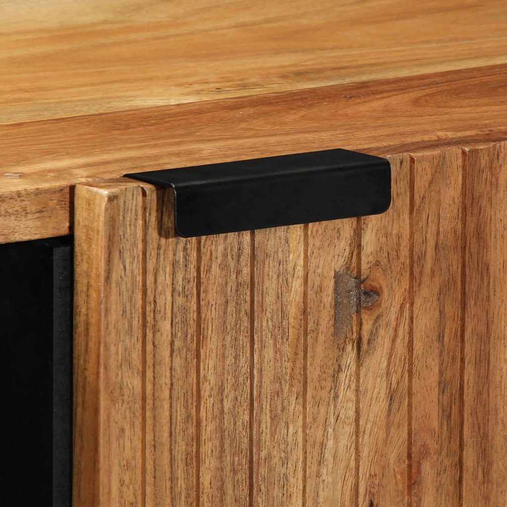 Sideboard with Shelf Brown 90 x 33 x 75 cm Solid Acacia wood