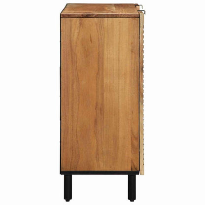 Sideboard with Shelf Brown 90 x 33 x 75 cm Solid Acacia wood