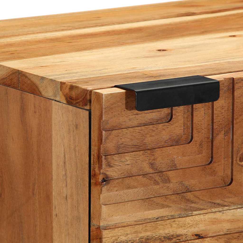 Highboard with Shelf Brown 40 x 33 x 110 cm Solid Acacia wood