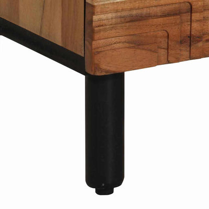 Highboard with Shelf Brown 40 x 33 x 110 cm Solid Acacia wood