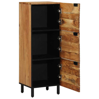 Highboard with Shelf Brown 40 x 33 x 110 cm Solid Acacia wood