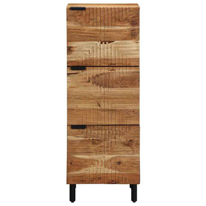 Highboard with Shelf Brown 40 x 33 x 110 cm Solid Acacia wood
