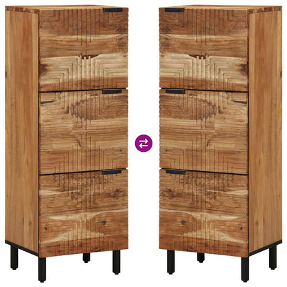 Highboard with Shelf Brown 40 x 33 x 110 cm Solid Acacia wood