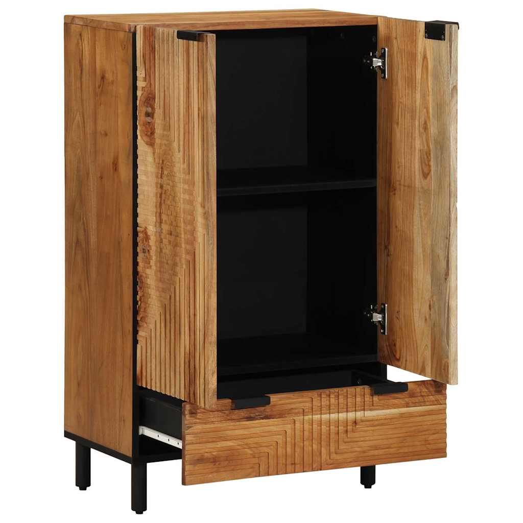 Highboard with Shelf Brown 60 x 33 x 100 cm Solid Acacia wood