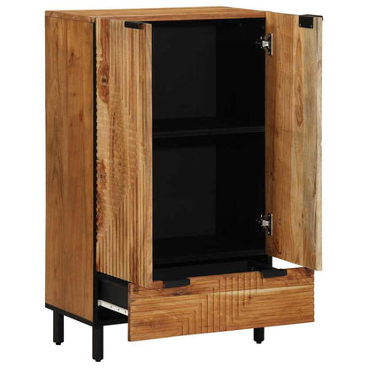 Highboard with Shelf Brown 60 x 33 x 100 cm Solid Acacia wood