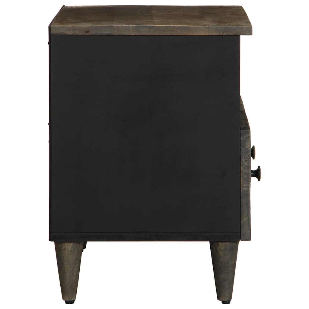TV Cabinet Light Grey Solid Mango Wood Medium TV Cabinet