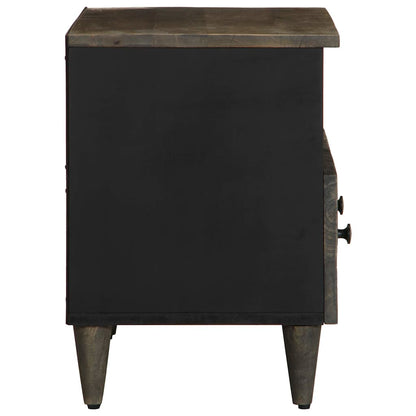 TV Cabinet Light Grey Solid Mango Wood Medium TV Cabinet