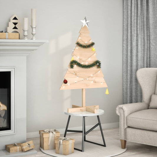 Wooden Christmas Tree Natural wood Solid wood 43.3 in tall