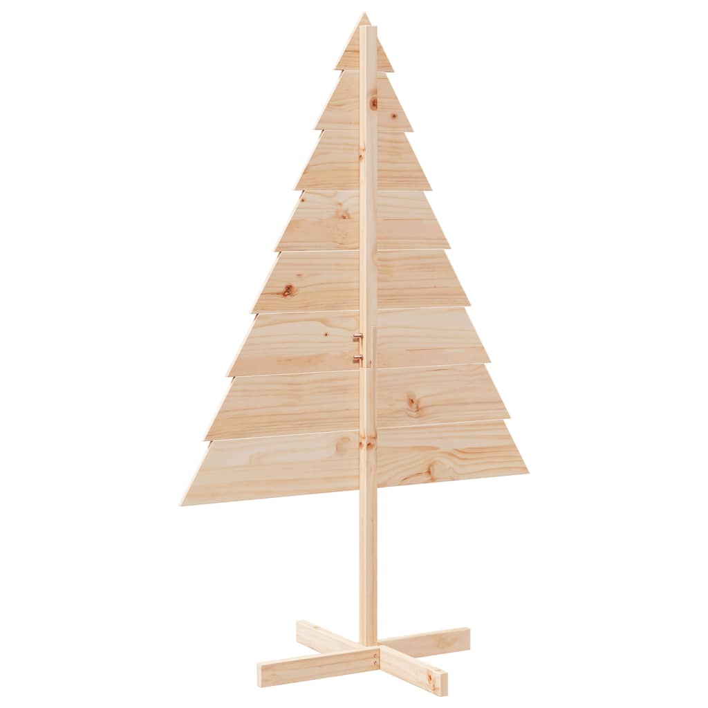 Wooden Christmas Tree Natural Wood Solid Wood 59.1 in